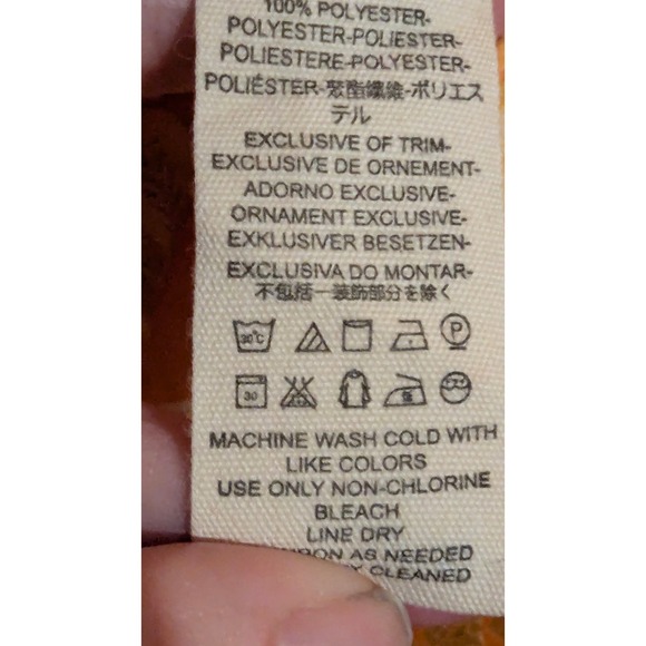 Free People Orange Floral Print Wrap Maxi Skirt Size 10 - Picture 8 of 12